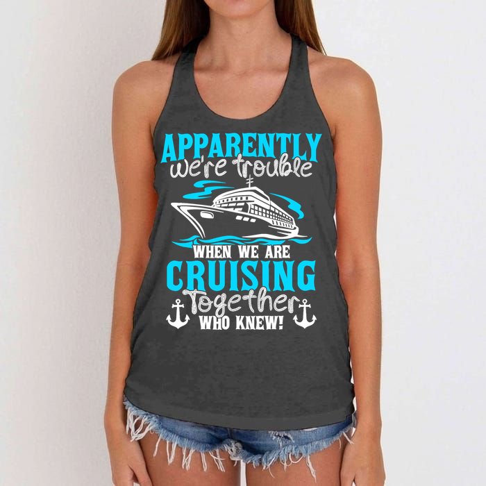 Family Matching Cruise Vacation Cruising Cruise Family Women's Knotted Racerback Tank