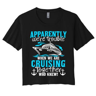 Family Matching Cruise Vacation Cruising Cruise Family Women's Crop Top Tee