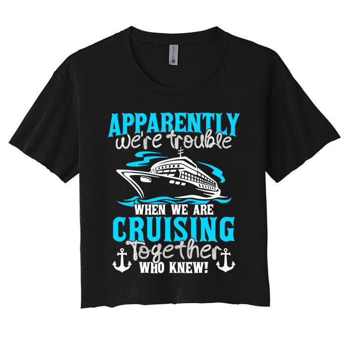 Family Matching Cruise Vacation Cruising Cruise Family Women's Crop Top Tee