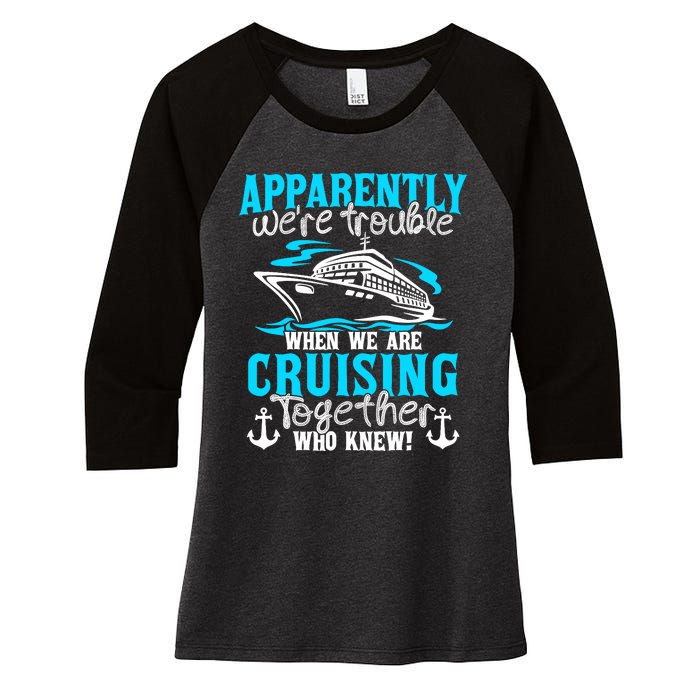 Family Matching Cruise Vacation Cruising Cruise Family Women's Tri-Blend 3/4-Sleeve Raglan Shirt