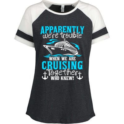 Family Matching Cruise Vacation Cruising Cruise Family Enza Ladies Jersey Colorblock Tee