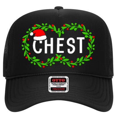 Funny Matching Couple Chestnuts Gift Chest Nuts Christmas High Crown Mesh Back Trucker Hat