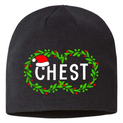 Funny Matching Couple Chestnuts Gift Chest Nuts Christmas Sustainable Beanie