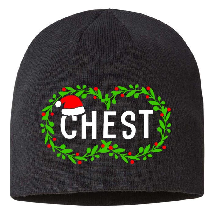 Funny Matching Couple Chestnuts Gift Chest Nuts Christmas Sustainable Beanie