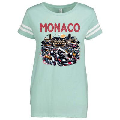 Formula Monaco City Monte Carlo Circuit Racetrack Travel Enza Ladies Jersey Football T-Shirt