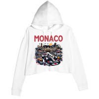 Formula Monaco City Monte Carlo Circuit Racetrack Travel Crop Fleece Hoodie