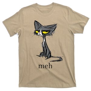 Funny Meh Cat Gift For Cat Lovers T-Shirt