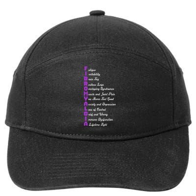 Fibromyalgia Meaning Chronic Pain Fibro Awareness 7-Panel Snapback Hat