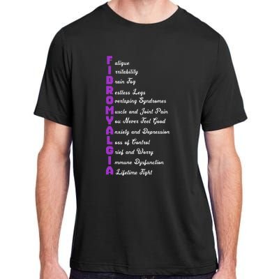 Fibromyalgia Meaning Chronic Pain Fibro Awareness Adult ChromaSoft Performance T-Shirt