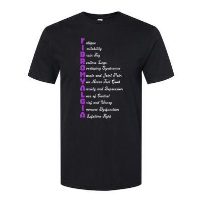 Fibromyalgia Meaning Chronic Pain Fibro Awareness Softstyle CVC T-Shirt