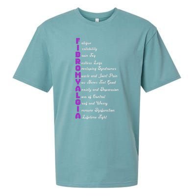 Fibromyalgia Meaning Chronic Pain Fibro Awareness Sueded Cloud Jersey T-Shirt