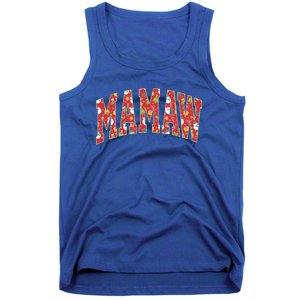 Funny Mamaw Claus Christmas Gift Pajamas Santa Gift Funny Gift Tank Top