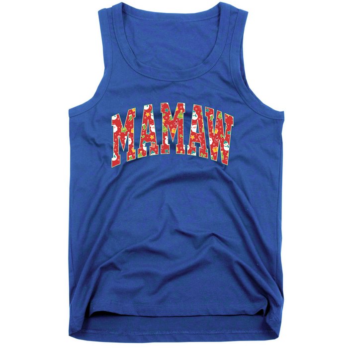 Funny Mamaw Claus Christmas Gift Pajamas Santa Gift Funny Gift Tank Top