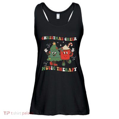 Festive Melodies Christmas Music Therapy for Music Lovers Ladies Essential Flowy Tank
