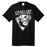 Funny Monkey Cigars And Bad Decisions Tall T-Shirt