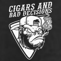 Funny Monkey Cigars And Bad Decisions 25L Jumbo Tote