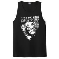 Funny Monkey Cigars And Bad Decisions PosiCharge Competitor Tank