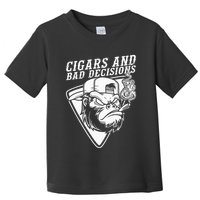 Funny Monkey Cigars And Bad Decisions Toddler T-Shirt