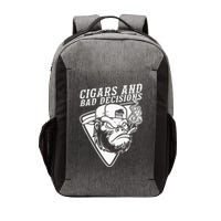 Funny Monkey Cigars And Bad Decisions Vector Backpack