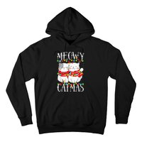 Funny Meowy Catmas Merry Christmas Kitten Pajama Hoodie