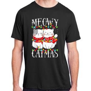 Funny Meowy Catmas Merry Christmas Kitten Pajama Adult ChromaSoft Performance T-Shirt