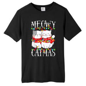 Funny Meowy Catmas Merry Christmas Kitten Pajama Tall Fusion ChromaSoft Performance T-Shirt