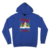 Funny Merry Corgmas Xmas Gift Santa Hat Corgi Christmas Cute Gift Hoodie