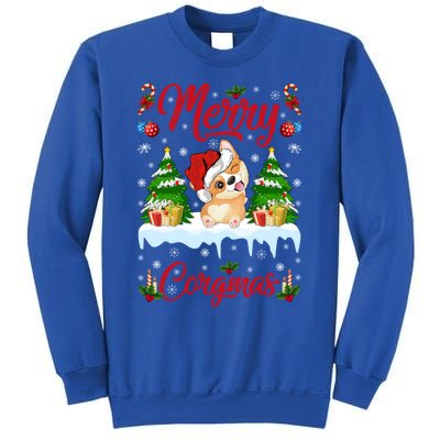 Funny Merry Corgmas Xmas Gift Santa Hat Corgi Christmas Cute Gift Sweatshirt