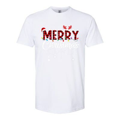 Funny Merry Christmas Lights Xmas Family Softstyle CVC T-Shirt