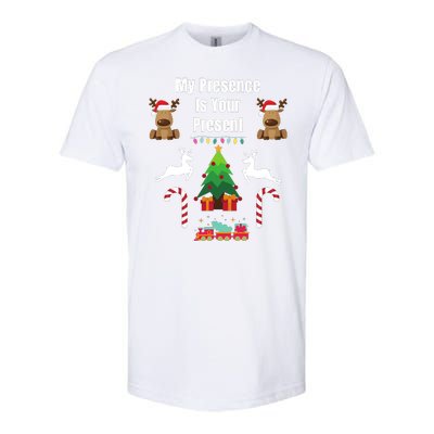 Funny Merry Christmas Sarcastic My Presence Is Your Present Funny Sarcastic Xmas Softstyle CVC T-Shirt