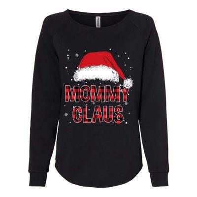 Funny Mommy Claus Red Plaid Christmas Family Pjs Matching Gift Womens California Wash Sweatshirt