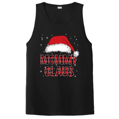 Funny Mommy Claus Red Plaid Christmas Family Pjs Matching Gift PosiCharge Competitor Tank