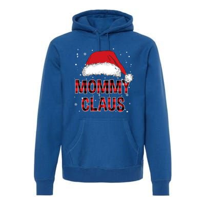 Funny Mommy Claus Red Plaid Christmas Family Pjs Matching Gift Premium Hoodie