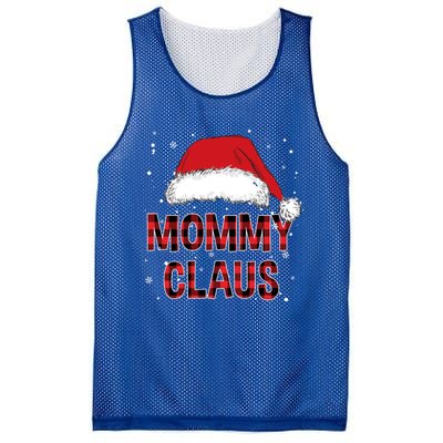 Funny Mommy Claus Red Plaid Christmas Family Pjs Matching Gift Mesh Reversible Basketball Jersey Tank