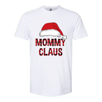 Funny Mommy Claus Red Plaid Christmas Family Pjs Matching Gift Softstyle CVC T-Shirt