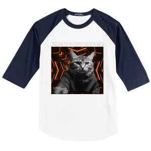 Funny Meme Cat Rage Is Consuming Me Baseball Sleeve Shirt