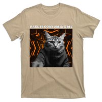 Funny Meme Cat Rage Is Consuming Me T-Shirt