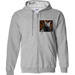 Funny Meme Cat Rage Is Consuming Me Full Zip Hoodie