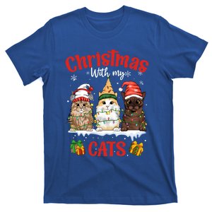 Feline Meowy Catmas Lover Christmas With My Cats Great Gift T-Shirt