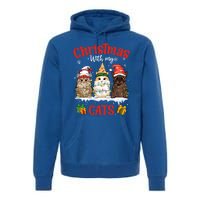 Feline Meowy Catmas Lover Christmas With My Cats Great Gift Premium Hoodie