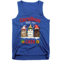 Feline Meowy Catmas Lover Christmas With My Cats Great Gift Tank Top