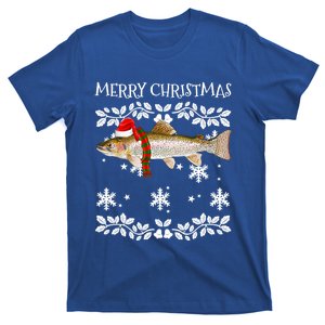 Fish Merry Christmas Ornat Rainbow Trout Ugly Xmas Cute Gift T-Shirt