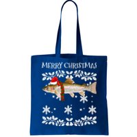 Fish Merry Christmas Ornat Rainbow Trout Ugly Xmas Cute Gift Tote Bag