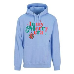 Funny Merry Christmas In My Merry Era Xmas Holiday Christmas Unisex Surf Hoodie