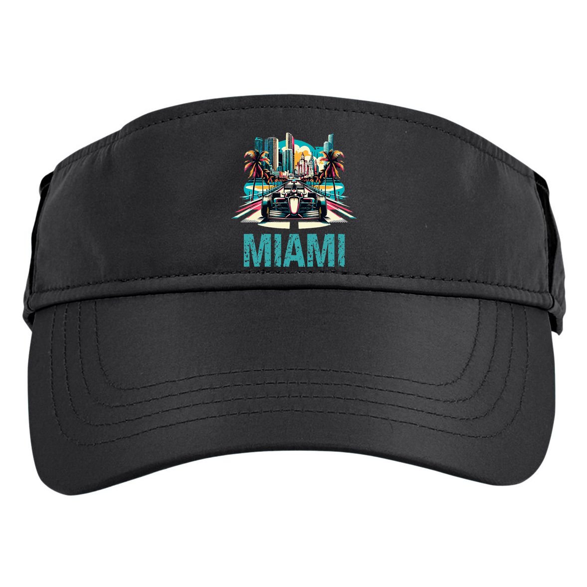 Formula Miami City Racing Circuit Car Map Grand Prix Race Adult Drive Performance Visor