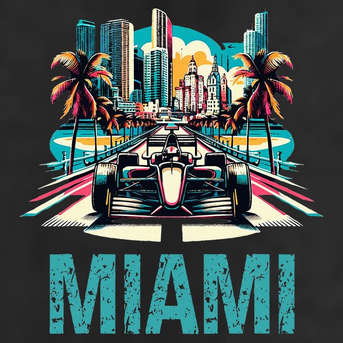Formula Miami City Racing Circuit Car Map Grand Prix Race Adult Drive Performance Visor