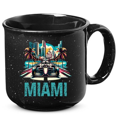 Formula Miami City Racing Circuit Car Map Grand Prix Race 15oz Campfire Ceramic Mug