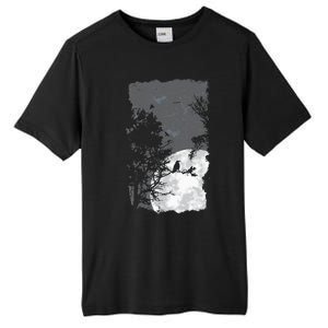 Full Moon Crow Gloomy Forest Costume Awesome Halloween Gift Tall Fusion ChromaSoft Performance T-Shirt