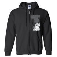 Full Moon Crow Gloomy Forest Costume Awesome Halloween Gift Full Zip Hoodie