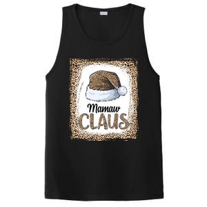 Funny Mamaw Claus Christmas Family Matching Pajama Leopard Gift PosiCharge Competitor Tank